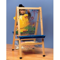 Childcraft Double Adjustable Easel, Clear Panels, 23-3/4 x 44-1/2 Inches   